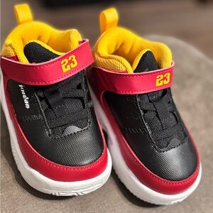 Jordan Kids Sneakers in Red, Black, and Yellow